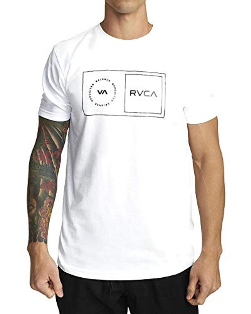 RVCA Sport Sport Balance Box Tee White Small