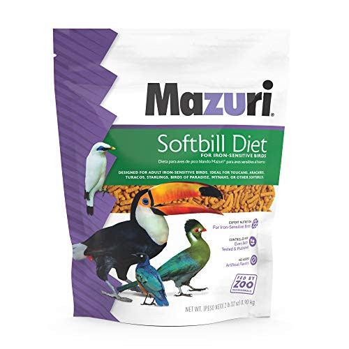 Mazuri  Softbill Diet for Iron-Sensitive Birds  2 Pound 2 LB Bag Mazuri  Softbill Diet for Iron-Sensitive Birds  2 Pound 2 LB Bag