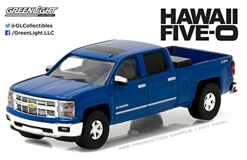 Greenlight 1: 64 Hollywood Series 16 - 2014 Chevrolet Silverado - Hawaii Five-O (2010-Current TV Series) Diecast Vehicle