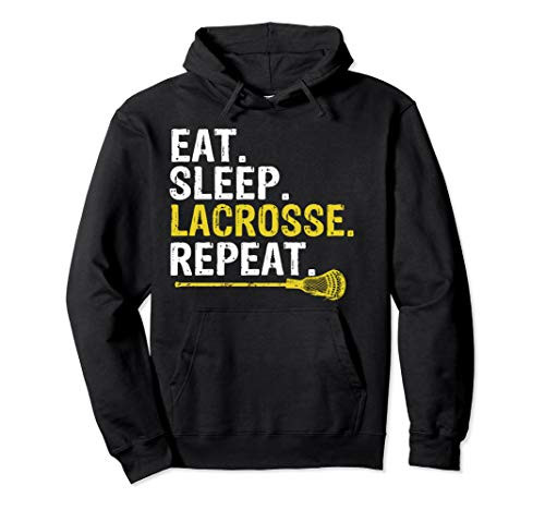 Eat Sleep Lacrosse Repeat Sports Team Game Gift Pullover Hoodie Eat Sleep Lacrosse Repeat Sports Team Game Gift Pullover Hoodie