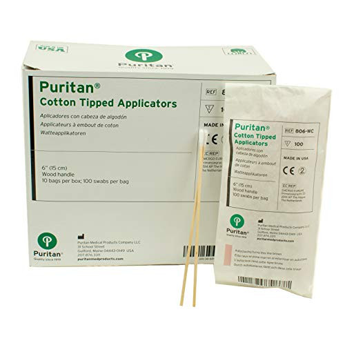 Cotton-Tipped 85467 Applicators Medium 6 x ½ Box of 1000 Non-sterile