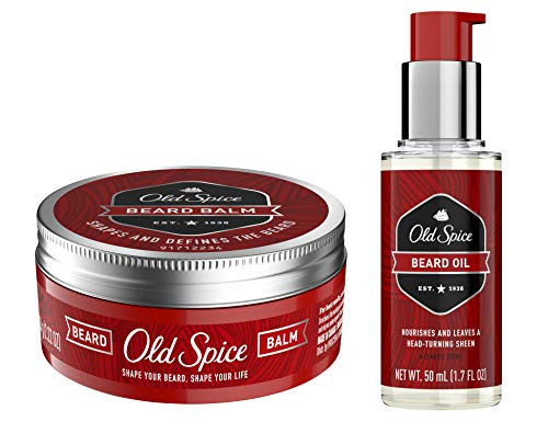 Old Spice Beard Oil  Balm for Men Beard Care   Grooming Kit 1_7 oz  2_64 oz