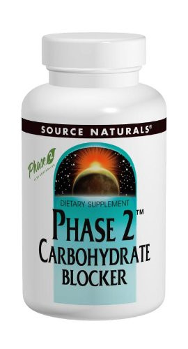 SOURCE NATURALS Phase 2 Carbohydrate Blocker 500 Mg Tablet 120 Count