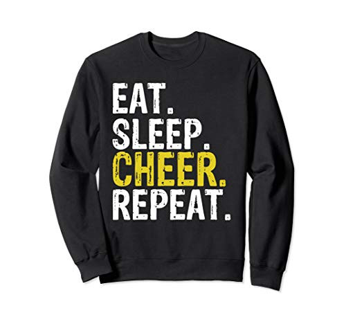 Eat Sleep Cheer Repeat Cheerleader Gift Sweatshirt