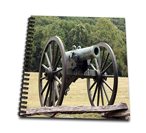 3dRose db-43816-1 Civil War Cannon-Drawing Book 8 by 8-Inch