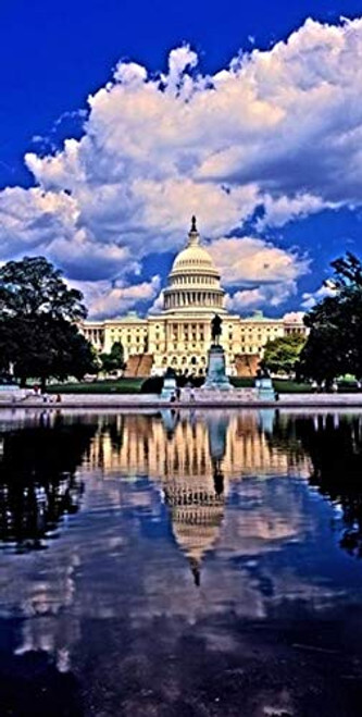 Posterazzi Government waterfront Capitol Building Washington DC USA Poster Print 24 x 12 Posterazzi Government waterfront Capitol Building Washington DC USA Poster Print 24 x 12