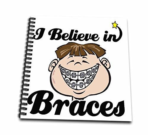 3dRose db-104867-1 I Believe in Braces-Drawing Book 8 by 8-Inch 3dRose db-104867-1 I Believe in Braces-Drawing Book 8 by 8-Inch