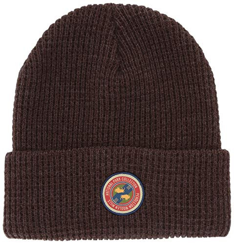 Pendleton Mens Waffle Beanie Dark Brown Heather ONE Size