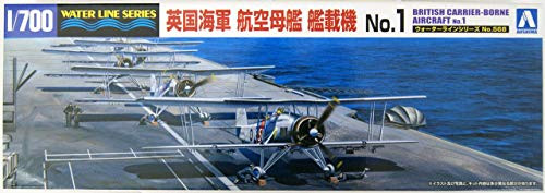 Aoshima 1700 Scale British Carrier-Borne Aircraft No_1 - Plastic Model Building Kit  59425