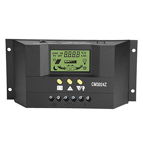 PWM Intelligent USB Solar Panel Charge Controller Regulator LCD Display 12V 24V 30A Adjustable Parameter Backlight LCD Display