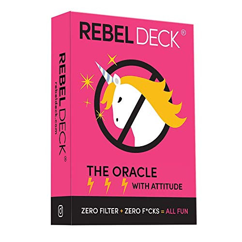 REBEL DECK - The Oracle with Attitude - Oracle Deck 60 Cards - Caution NOT Your Typical Positive Affirmation Cards - for The Rebellious Spirit I Funny Gifts for Women