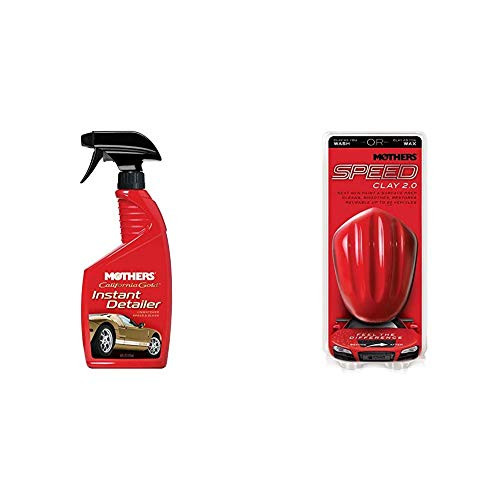Mothers 08216 California Gold Instant Detailer - 16 oz_  17240 Speed Clay 2_0