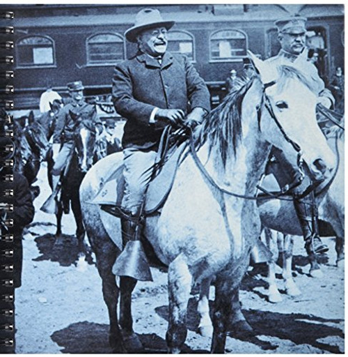 3dRose db-97716-1 President Teddy Roosevelt 1903 on Horseback in Yellowstone National Park-Drawing Book 8 by 8-Inch