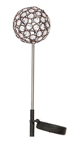 Grassland Roads Solar Powered Crystal Ball Stake 20 Gold