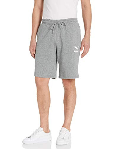 PUMA Mens Short Medium Gray Heather L
