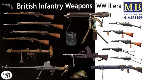 Masterbox 135 Scale British Infantry Weapons WWII Era - Plastic Model Building Set  35109