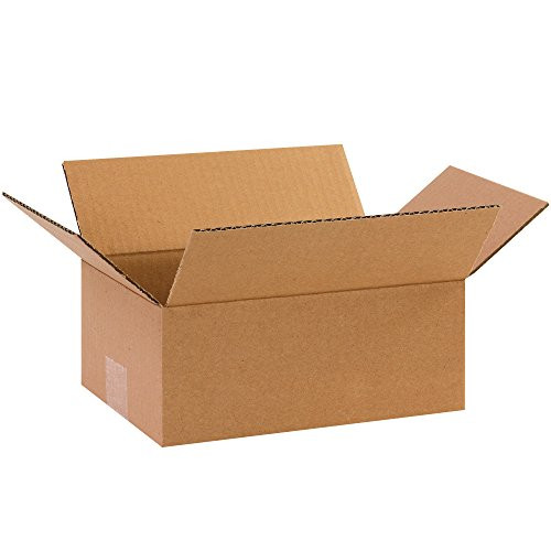 BOX USA 25 Pack of Corrugated Cardboard Boxes 10 L x 7 W x 4 H Kraft Shipping Packing and Moving
