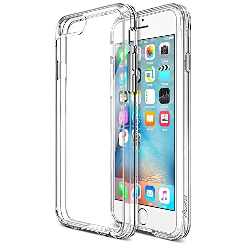iPhone 6S Case, Trianium [Clear Cushion] Premium Clear Case Hard Back Panel + TPU Bumper for Apple iPhone 6 (2014) / iPhone 6s (2015) - Shock Absorbing + Scratch Resistant Frame Cover Case - Clear