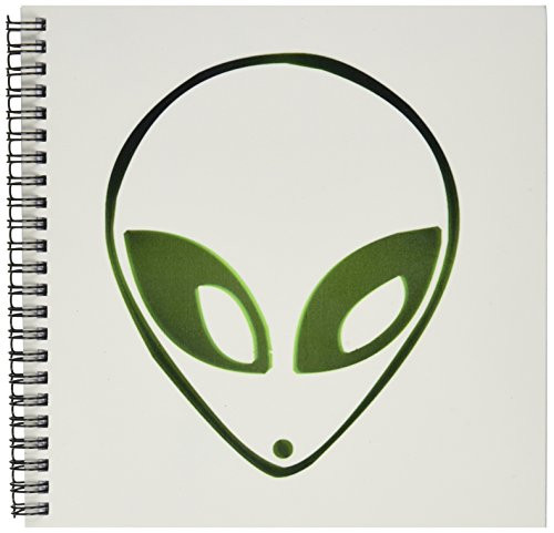 3dRose db-17005-1 Alien-Drawing Book 8 by 8-Inch
