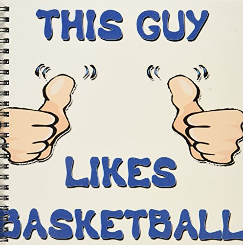 3dRose db-150259-1 This Guy Likes Basketball-Drawing Book 8 by 8-Inch