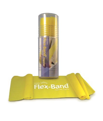 STOTT PILATES Non-Latex Flex-Band Regular Strength (Lemon), 6 foot 5 inch / 198 cm