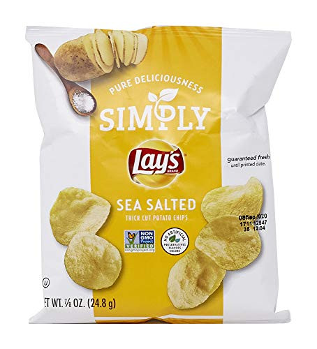 Simply Lays Sea Salted Thick Cut Potato Chips 0_875 Oz