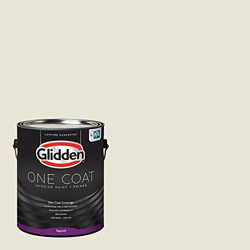 Glidden Interior Paint  Primer WhiteOff White One Coat Eggshell 1 Gallon