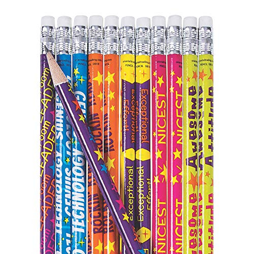 Fun Express Classroom Reward Motivtnal Pencil Asst - 144 Pieces - Educational and Learning Activities for Kids Fun Express Classroom Reward Motivtnal Pencil Asst - 144 Pieces - Educational and Learning Activities for Kids