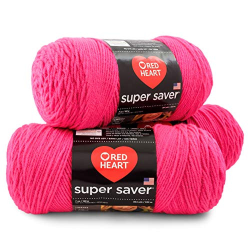 RED HEART Super Saver 3-Pack yarn GRENADINE 3 Pack