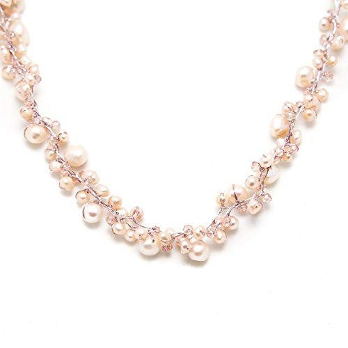 White Genuine Cultured Freshwater Pearl Three 3 Strand Silk Thread Princess Length Necklace 17-19 White Genuine Cultured Freshwater Pearl Three 3 Strand Silk Thread Princess Length Necklace 17-19