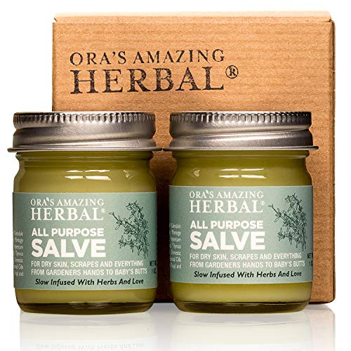 All Purpose Salve Comfrey Ointment Tea Tree Oil Balm Salve For Working Hands Heel Balm Drawing Salve 1 oz 2 pak Oras Amazing Herbal