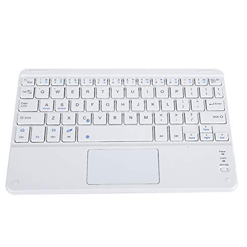 ASHATA Bluetooth Touchpad KeyboardPortable Wireless Keyboard with Touchpad9in Scissors Feet Design Ultra Slim Bluetooth Keyboard for AndroidiOSWindows