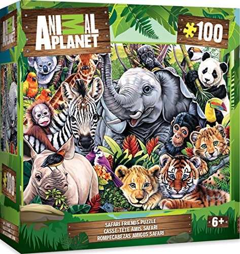 MasterPieces Animal Planet Safari Friends - 100 Piece Kids Puzzle