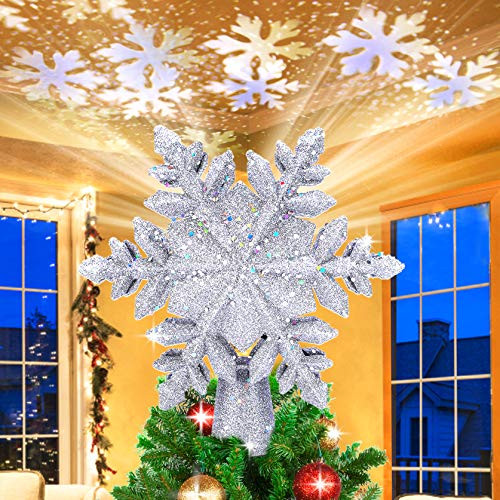 Christmas Tree Topper Lighted Snowflake 