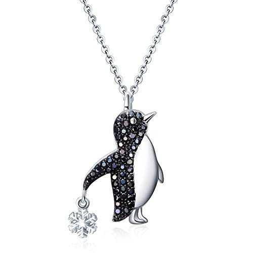YAFEINI Penguin Gifts Sterling Silver Penguin Necklace Penguin Pendant Jewelry for Women Girls Gifts