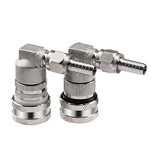 OneBom Ball Lock Disconnect Stainless Steel Ball Lock Gas Liquid 14 MFL Thread Update for Corny Keg Stainless Steel OneBom Ball Lock Disconnect Stainless Steel Ball Lock Gas Liquid 14 MFL Thread Update for Corny Keg Stainless Steel