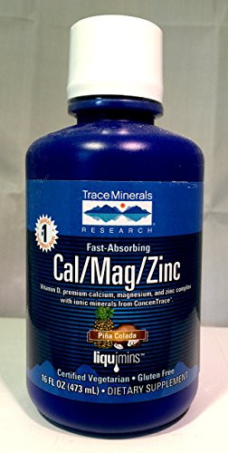 Trace Minerals CalMagZinc Liquid Pina Colada 16 fl_oz by Trace Minerals
