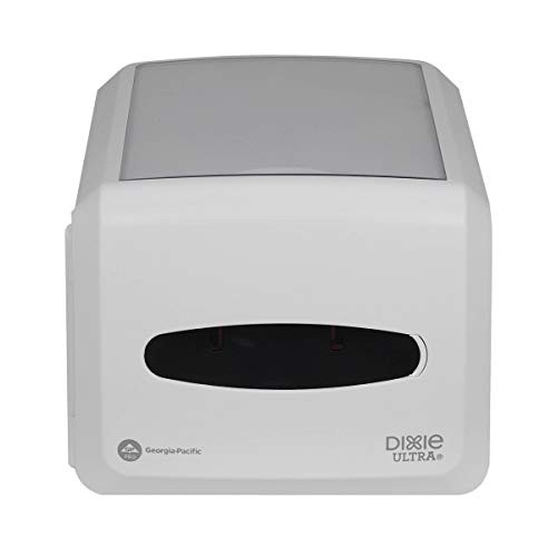 Dixie Ultra Countertop Interfold Napkin Dispenser by GP PRO Georgia-Pacific White 54511A Holds 500 Napkins 8_200 W x 12_800 D x 6_600 H