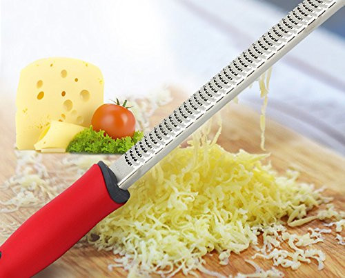 Dihome Citrus Lemon Zester & Cheese Grater Parmesan Cheese, Lemon, Ginger, Garlic, Nutmeg, Chocolate, Vegetables, Fruits - Razor-sharp Stainless Steel Blad Protective Cover