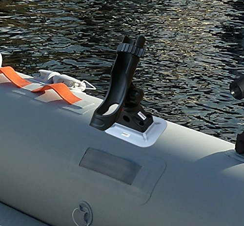 Brocraft Glue On Boat Rod Holder for Ribs Kayak   Inflatable BoatInflatable Boat Rib Mount Rod Hodler