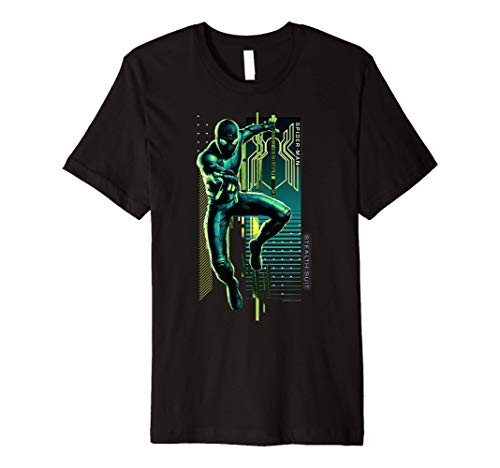 Marvel Spider-Man Far From Home Stealth Suit Tech Card Premium T-Shirt Marvel Spider-Man Far From Home Stealth Suit Tech Card Premium T-Shirt