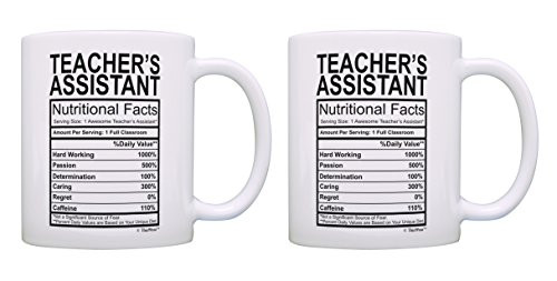 Teaching Gift For Men Teachers Assistant Nutritional Facts Student Gift for Teachers 2 Pack Gift Coffee Mugs Tea Cups White Teaching Gift For Men Teachers Assistant Nutritional Facts Student Gift for Teachers 2 Pack Gift Coffee Mugs Tea Cups White
