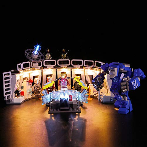 Vonado Led Lighting Kit for Lego 76125 Avengers Iron Man Machinery Building Blocks Toys for Children Brothers FriendsOnly Lights