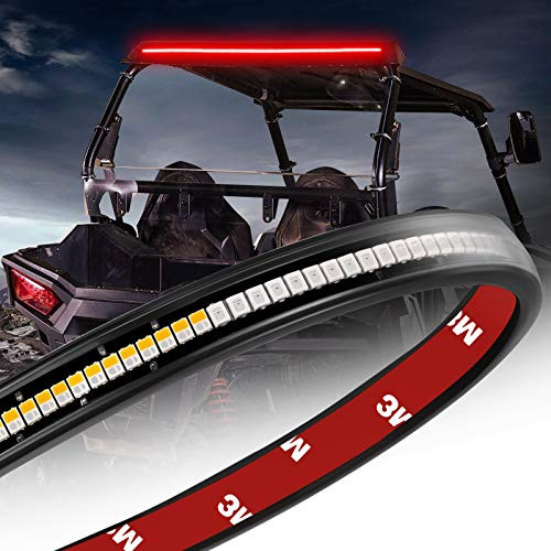 Wayup 30 Inch LED Tail Light Strip UTV LED Trailer Light Bar Truck Bed Light Strip with Red BrakeRunning Light Amber Turn Signal Light Rear Trailer Flexible Light Bar for AUV UTV RZR