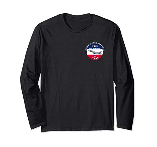 AIR FORCE F-15E STRIKE EAGLE AIRCRAFT ROUND Long Sleeve T-Shirt AIR FORCE F-15E STRIKE EAGLE AIRCRAFT ROUND Long Sleeve T-Shirt