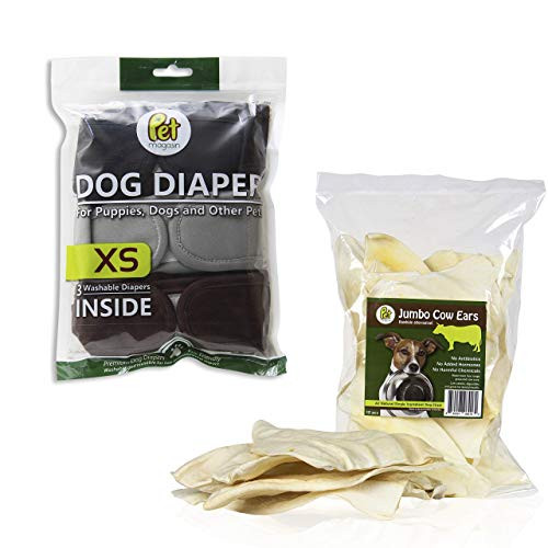 Pet Magasin Original Colorway Extra Small Diapers   Pet Magasin Cow Ears Bundle