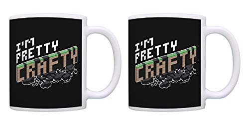 World Building Gamer Im Pretty Crafty World Craft Blocks 2 Pack Coffee Mugs Tea Cups Black World Building Gamer Im Pretty Crafty World Craft Blocks 2 Pack Coffee Mugs Tea Cups Black