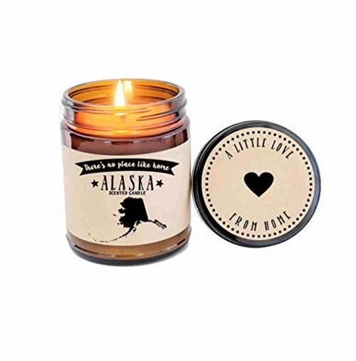Alaska Candle Scented Candle State Candle Gift No Place Like Home Thinking of You Holiday Gift Christmas Gift