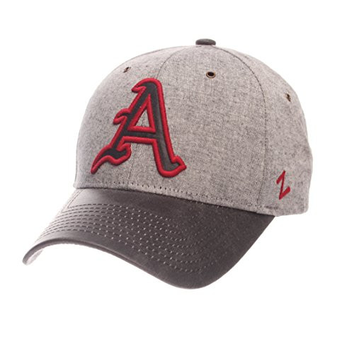 NCAA Zephyr Arkansas Razorbacks Mens The Supreme Hat Adjustable Gray