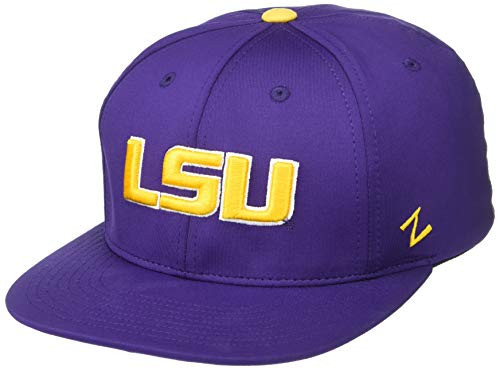NCAA Zephyr LSU Tigers Mens Fleet Hypercool Performance Hat MediumLarge Primary Team Color